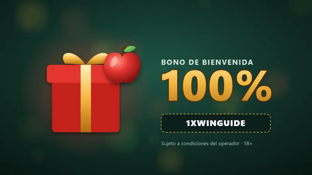 Bono de bienvenida de 1xBet para Apple of Fortune