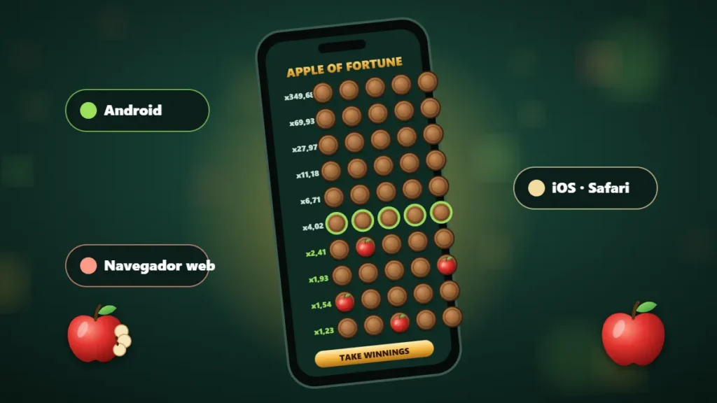Apple of Fortune en el celular: Android, iOS y navegador